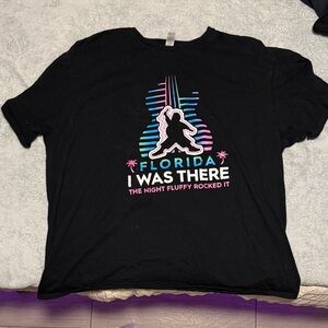 Black Graphic T-Shirt with Colorful Design